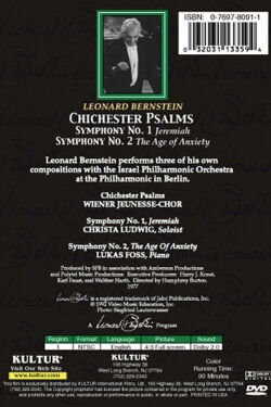 Leonard Bernstein: Chichester Psalms Symphony No's 1 & 2 (1977)