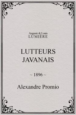Lutteurs javanais (1896)