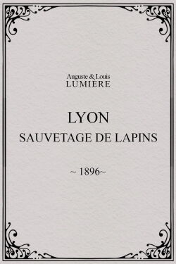 Lyon : sauvetage de lapins (1896)