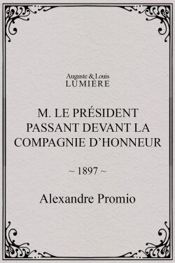 M. le président passant devant la compagnie d’honneur (1897)