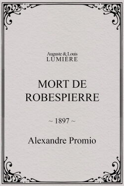 Mort de Robespierre (1897)