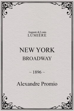 New York, Broadway (1896)