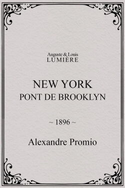 New York, Brooklyn Bridge (1896)