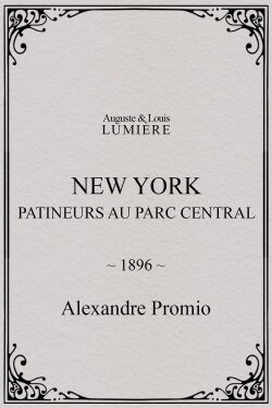 New York, patineurs au Parc central (1896)