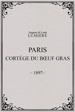 Paris, cortège du bœuf gras (char du prince du carnaval) (1897)