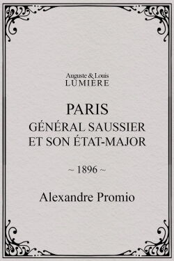 Paris : général Saussier et son état-major (1896)