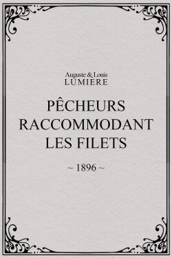 Pêcheurs raccommodant les filets (1896)