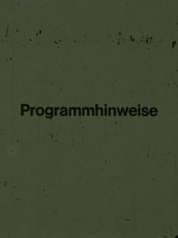 Programmhinweise (1970)