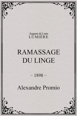 Ramassage du linge (1898)