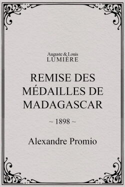 Remise des médailles de Madagascar (1898)