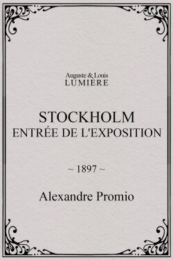 Stockholm, entrée de l'exposition (1897)