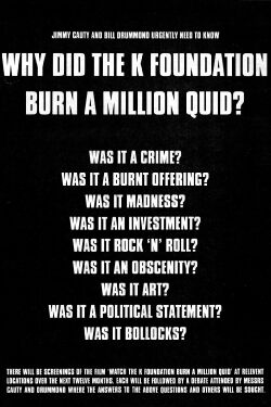 The K Foundation Burn a Million Quid (1995)