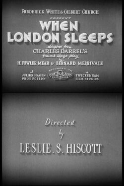 When London Sleeps (1932)