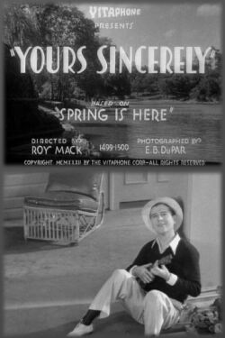 Yours Sincerely (1933)