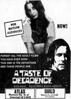 A Taste of Decadence (1975) A Taste of Decadence (1975)