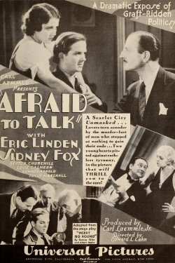 Afraid to Talk (1932) Afraid to Talk (1932)