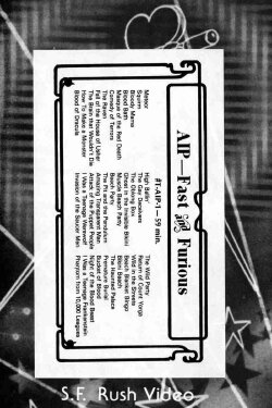 AIP: Fast and Furious (1985) AIP: Fast and Furious (1985)
