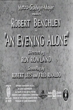An Evening Alone (1938)
