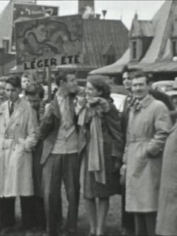 Arrivée de Fernand Léger devant la gare du palais (Québec) (1945) Arrivée de Fernand Léger devant la gare du palais (Québec) (1945)