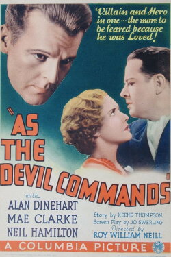 As the Devil Commands (1933) As the Devil Commands (1933)