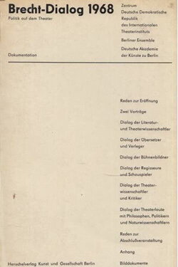 Brecht Dialog (1968)