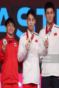 Carlos Yulo, Silver Medal, Parallel Bars, 2021 Artistics Gymnastics World Championship (2021)