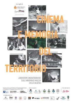 Cinema e memoria del territorio - Comunità Walser valsesiane (2024) Cinema e memoria del territorio - Comunità Walser valsesiane (2024)