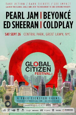 Coldplay - Global Citizen Festival (2015)