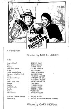 Coupla White Faggots Sitting Around Talking (1981) Coupla White Faggots Sitting Around Talking (1981)