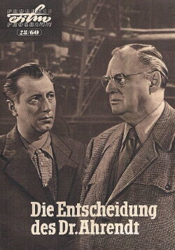 Die Entscheidung des Dr. Ahrendt (1960) Die Entscheidung des Dr. Ahrendt (1960)