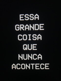 Essa Grande Coisa que Nunca Acontece (2016)