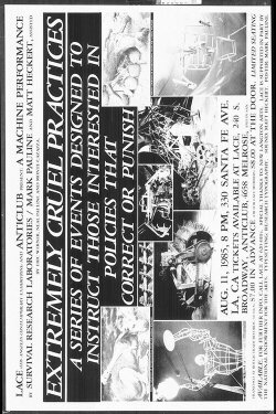 Extremely Cruel Practices: A Series of Events Designed to Instruct Those interested in Policies That Correct or Punish (1985) Extremely Cruel Practices: A Series of Events Designed to Instruct Those interested in Policies That Correct or Punish (1985)