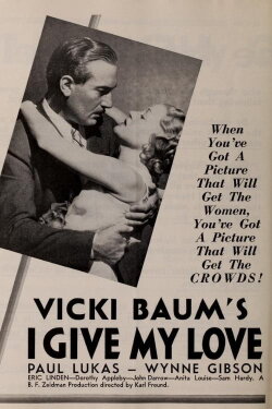 I Give My Love (1934) I Give My Love (1934)