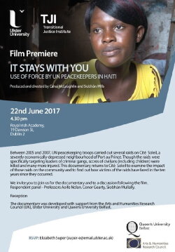 It Stays With You: Use Of Force By UN Peacekeepers In Haiti (2017) It Stays With You: Use Of Force By UN Peacekeepers In Haiti (2017)