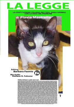 La legge – La Costituzione recitata dagli animali con la voce del padrone (2022) La legge – La Costituzione recitata dagli animali con la voce del padrone (2022)