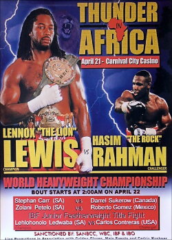 Lennox Lewis vs. Hasim Rahman (2001) Lennox Lewis vs. Hasim Rahman (2001)