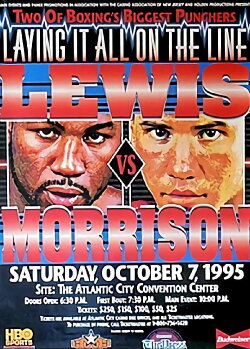 Lennox Lewis vs. Tommy Morrison (1995) Lennox Lewis vs. Tommy Morrison (1995)
