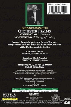 Leonard Bernstein: Chichester Psalms Symphony No's 1 & 2 (1977) Leonard Bernstein: Chichester Psalms Symphony No's 1 & 2 (1977)