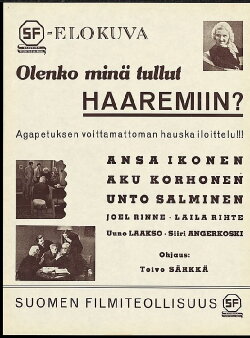 Olenko minä tullut haaremiin (1938) Olenko minä tullut haaremiin (1938)