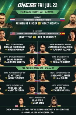 ONE 159: De Ridder vs. Bigdash (2022) ONE 159: De Ridder vs. Bigdash (2022)