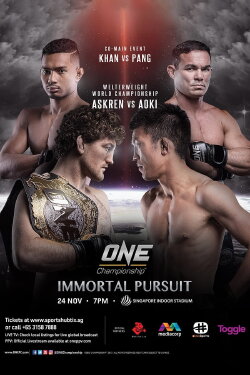 ONE Championship 62: Immortal Pursuit (2017) ONE Championship 62: Immortal Pursuit (2017)