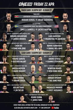 One Championship: ONE 156 (2022) One Championship: ONE 156 (2022)