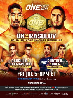 ONE Fight Night 23: Ok vs. Rasulov (2024) ONE Fight Night 23: Ok vs. Rasulov (2024)