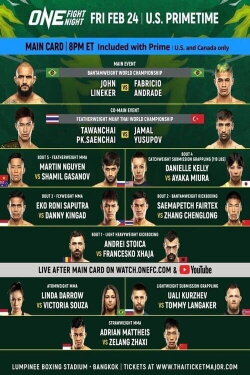 ONE Fight Night 7: Lineker vs. Andrade II (2023) ONE Fight Night 7: Lineker vs. Andrade II (2023)
