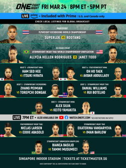 ONE Fight Night 8: Superlek vs. Williams (2023) ONE Fight Night 8: Superlek vs. Williams (2023)