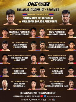 ONE Friday Fights 27: Tapaokaew vs. Harrison (2023) ONE Friday Fights 27: Tapaokaew vs. Harrison (2023)