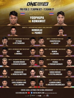 ONE Friday Fights 50: Yodphupa vs. Komawut (2024) ONE Friday Fights 50: Yodphupa vs. Komawut (2024)