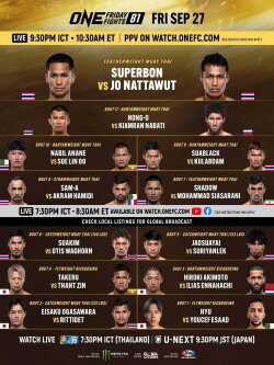 ONE Friday Fights 81: Superbon vs. Nattawut (2024) ONE Friday Fights 81: Superbon vs. Nattawut (2024)