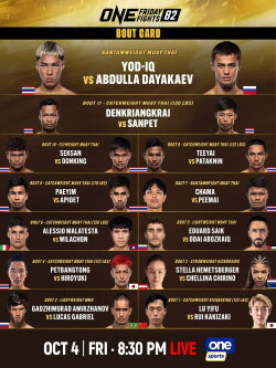ONE Friday Fights 82: Yod-IQ vs. Dayakaev (2024) ONE Friday Fights 82: Yod-IQ vs. Dayakaev (2024)