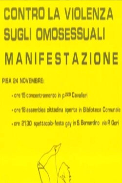 Pisa 1979-2009: The First Gay Parade 30 Years Later (2014) Pisa 1979-2009: The First Gay Parade 30 Years Later (2014)